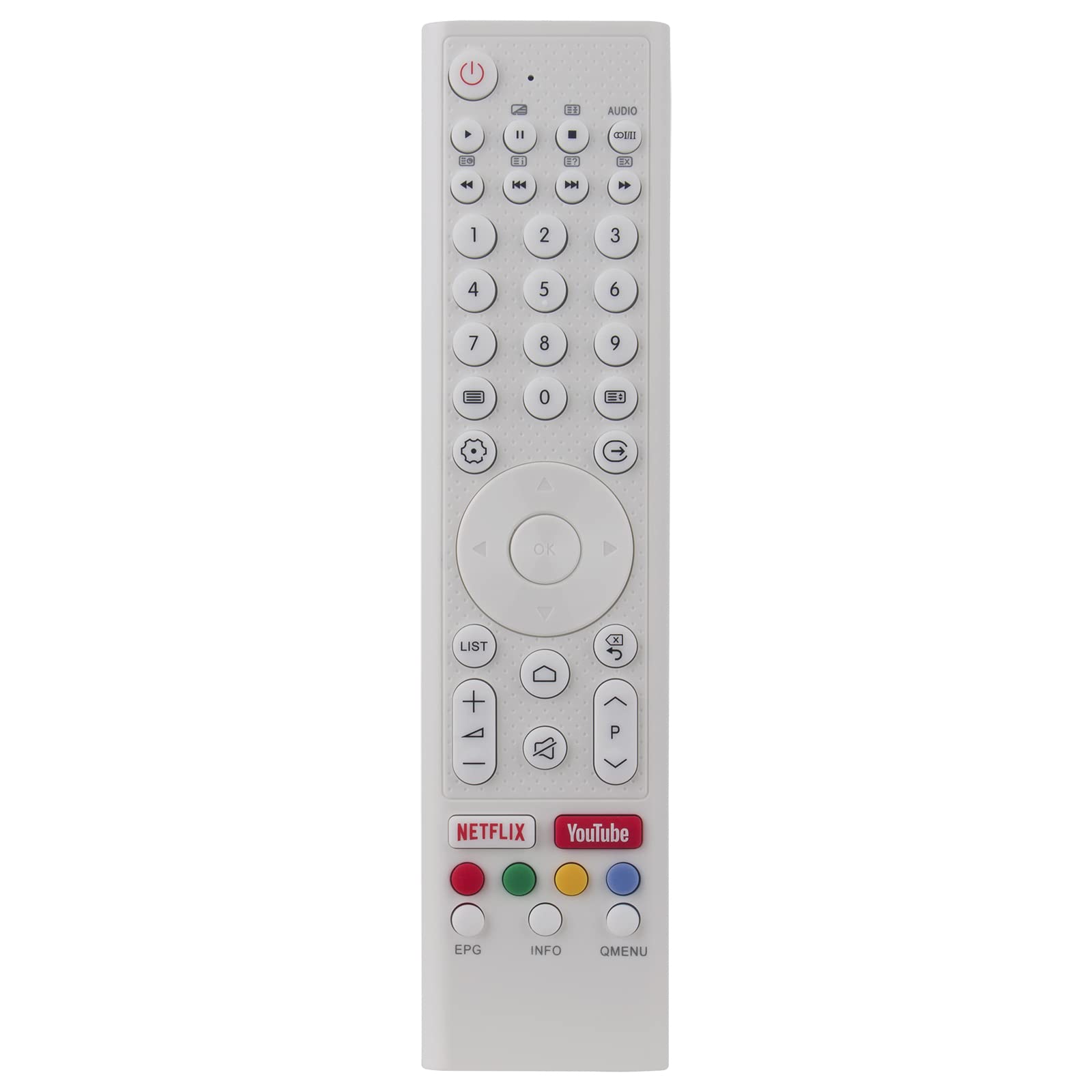 VINABTY New Remote Control Replacement fit for CHIQ TV Remote Controller With NETFLIX & YOUTUBE KEY