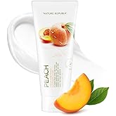 Nature Republic Fresh Herb Peach cleansing foam Hydration & Moisturizing daily Makeup Remover, Nighttime Foaming Pore Cleansing aloe face wash,Korean Skin Care for All Skin Types 170ml / 5.74 fl Oz
