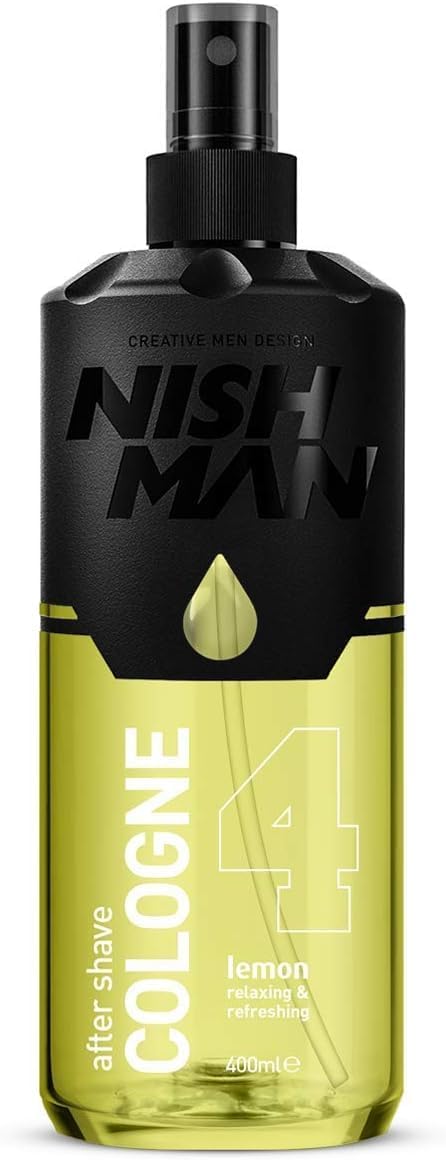 NISHMAN Lemon 04 Aftershave 400 ml Men Cologne Relaxing Refreshing