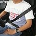 JDopption 2 Pcs Black Smart Seatbelt Adjuster Clip Buckle Shoulder Relax Neck Comfort Supports Seat Belt Clip Cover