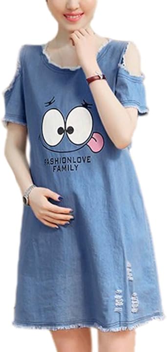 denim dress for pregnant