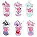 Peppa Pig Girls 6 pack Socks (Toddler/Little Kid/Big Kid)