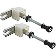 GEBERIT 111.815.00.1 Wall Anchor Set for Individual Assembly DUOFIX, 24.6 x 1.2 x 16.4 cm, Chrome