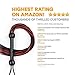 Leather Whip for Equestrian Whip for Horse Riding Sports Play, Black and Red Heavy Duty Leather