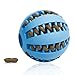 Amuda Pet IQ Interactive Treat Food Dispensing Ball, Non Toxic, Soft Rubber Bouncy Dog Cat Tooth Cleaning Chewing Training Toys Balls