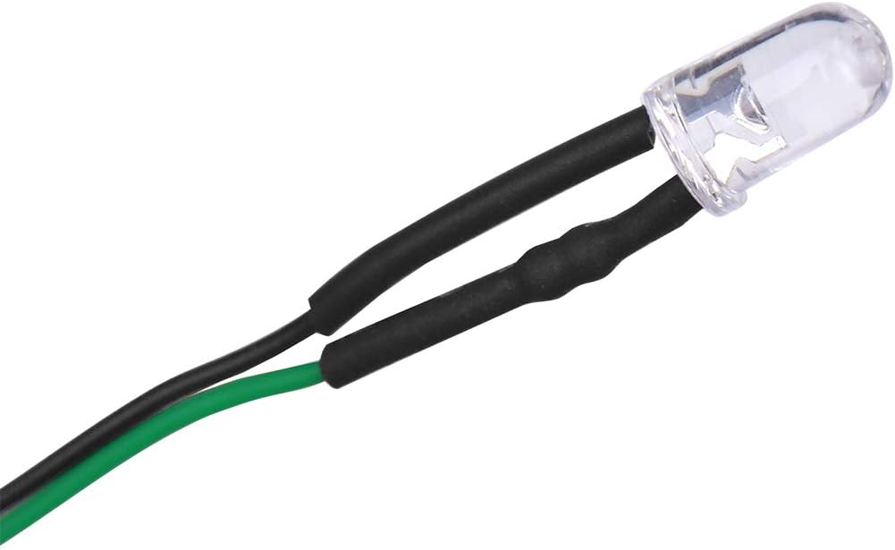 DEDC 50Pcs Ultra Bright 12v Pre Wired LED Diodes Light, Easy Color-Coded Pre-Wired LED Lights - (Green): Home Improvement