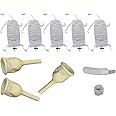 Complete Kit Urinary 25 Rubber Condom Catheters External Self-Sea + 5 Leg Bag 750ml + Straps with a 5.9 inch 15 cm Tube + 1 Count Safe and Secure Strap is a Foam Strap (Medium 25 mm 1 Inch)