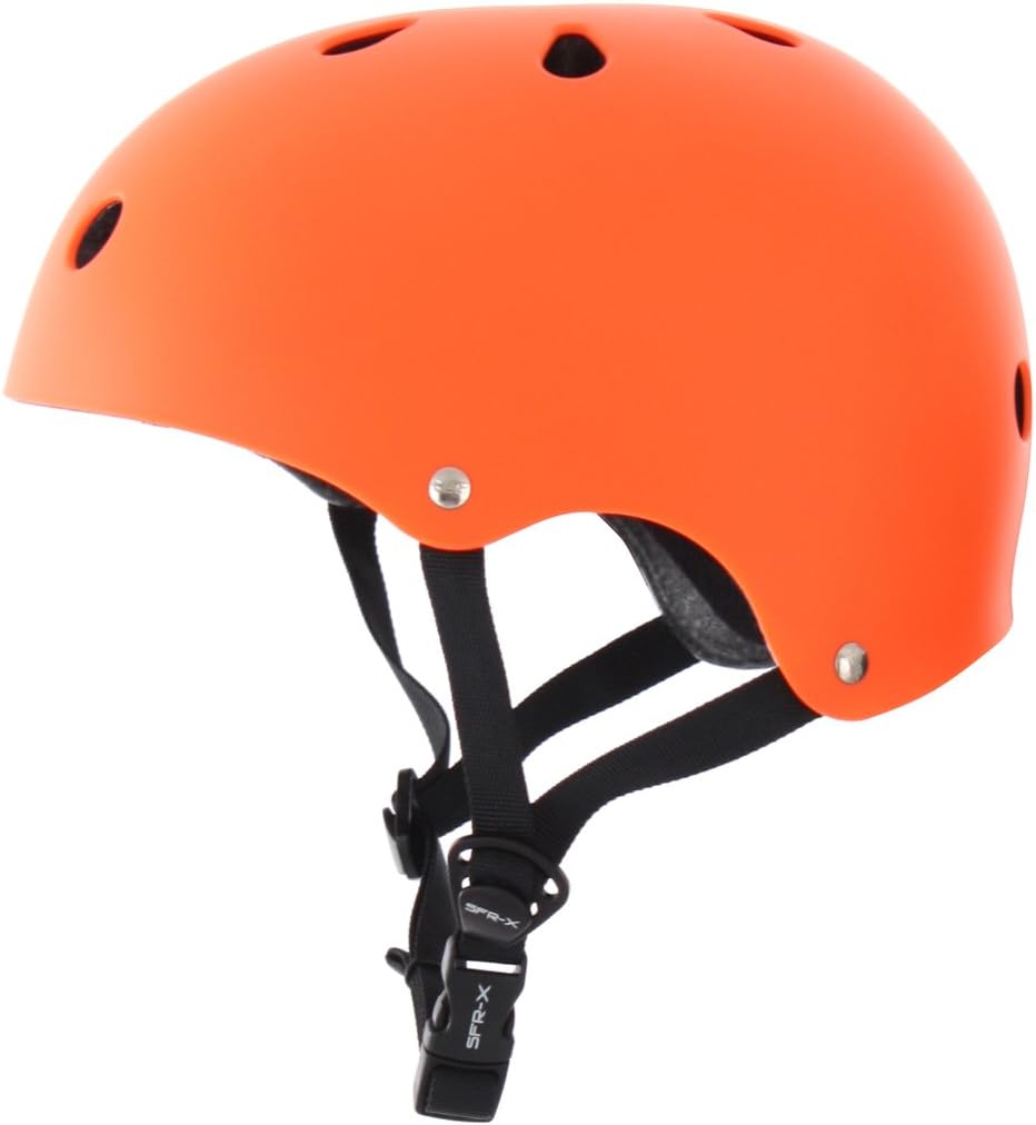 SFR Essentials Helmet, Matt Orange, S/M - Image 5