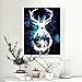 DIY 5D Diamond Painting by Number Kits, Crystal Rhinestone Diamond Embroidery Paintings Pictures Arts Craft for Home Wall Decor (Deer) 11.8X15.7Inch