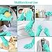 Magic Silicone Dishwashing Gloves with Scrubber (green)