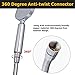 HOMEIDEAS 71-Inch Shower Hose Extra long Non-Toxic PVC Flexible Handheld Shower Head Hose Handheld Showerhead Sprayer Extension