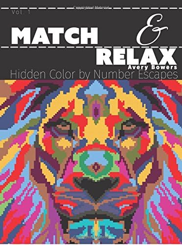 Match & Relax: Hidden Color by Number Escapes (Volume 1)