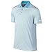 Nike Golf Mens Victory Mini Stripe Polo Vivid Sky/White/White XL