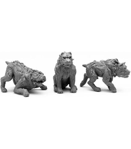 Amazon.com: NECA Deep Cuts Unpainted Miniatures: Hell Hounds