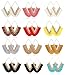 Subiceto 12 Pairs Colorful Tassel Dangle Earrings for Women Statement Bohemian Handmade Lightweight V-shaped Hanging Fringe Drop Earrings