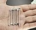 ORAZIO 7PCS 14G Stainless Steel Industrial Barbell Earrings for Women Men Cartilage Helix Piercing Jewelry Silver Tone 1 1/2 Inch(38mm)