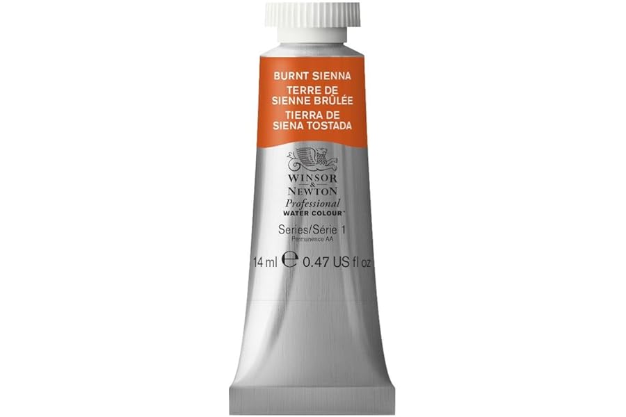 Winsor & Newton Professional Watercolor, 14ml (0.47-oz) Tube, Burnt Sienna