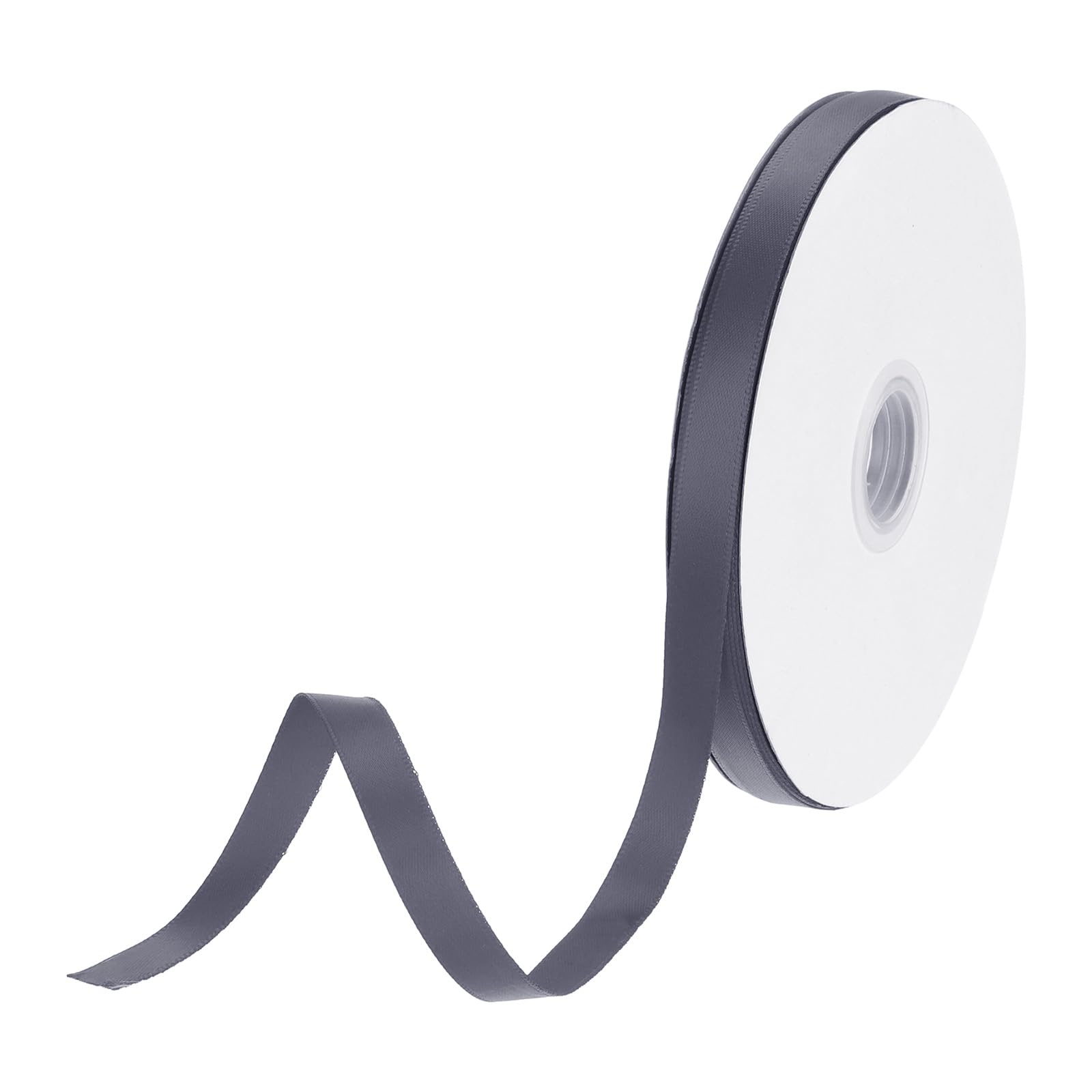 DMiotech 10mm Satin Ribbon 46m/150ft Thin Double Face Fabric Grosgrain Ribbon for Gift Wrapping Floral Hair Flower Bouquet, Steel Blue