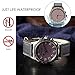 Souarts Men Watch Set, Gifts for Men Watches Set, Men Gifts Watch, Mens Gifts Birthday Gifts Artificial Leather Men Watch, Mens Watch Gifts Set Gifts Box Organizer, Dark Black, Strap, Dark Black,
