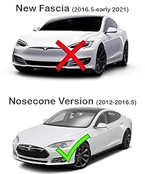 Logo Decal Wrap for Tesla Model S, Nosecone, 14-pc