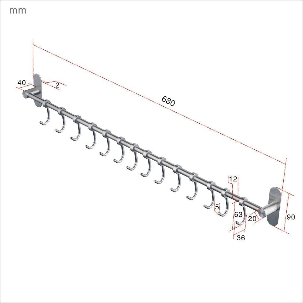 níquel cepillado sin clavos Kelelife de acero inoxidable para colgar en