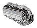 KAYSO Authentic 6' x 5' Mexican Siesta Blanket (Grey)