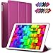 ROARTZ iPad Mini 2 Case, iPad Mini 3 Case, Metallic Magenta Slim Fit Smart Folio Case Rubber Coated Hard Shell Cover Light-Weight Auto Wake/Sleep Feature for Apple iPad Mini 1/2/3 Retina Display