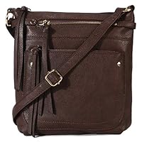 STUOYE PU Leather Crossbody Bags for Women Medium Shoulder Purse Bag with Tassel (Dark Coffee)