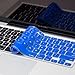 Kuzy - Blue Keyboard Cover Silicone Skin for MacBook Pro 13