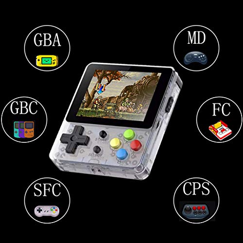 Basde Handheld Game Console Kids Adults, LDK Game Screen by 2.6 Thumbs Mini Palm Palm Pilot Nostalgia Console Children Retro Console of Dioco Mini Family TV Video (White)