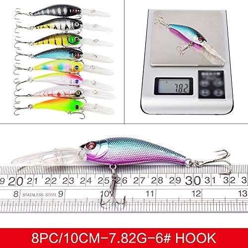 Cannibal Baits 40 PC Bass Angelköder Kits Köder Topwater Fischen-Köder-Paket Crankbaits Haken einschließlich Fischen… – Bild 5