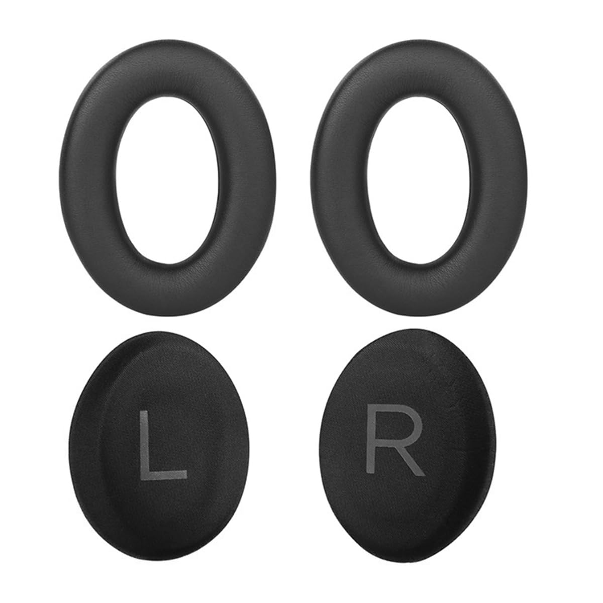 Hsthe Sea Headphones Replacement Earpads by Soft Protein Leather Replacement Ear Pads Cushions for Bose QC35 QC25 QC15 Soundlink/Soundtrue (Black)