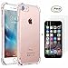 iPhone 7 case,iPhone 8 Case,MUTOUREN Clear Cover Case with 2 [Screen Protectors] Shock Absorption with Hard Plastic Back Plate and Soft TPU Gel Bumper for iPhone 7/iPhone 8