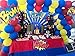 100Pack Blue Red Yellow Balloon Arch and Garland Kit-100pcs Latex Balloons, 16 Feets Arch Balloon Strip Tape for Birthday Baby Shower Decorations