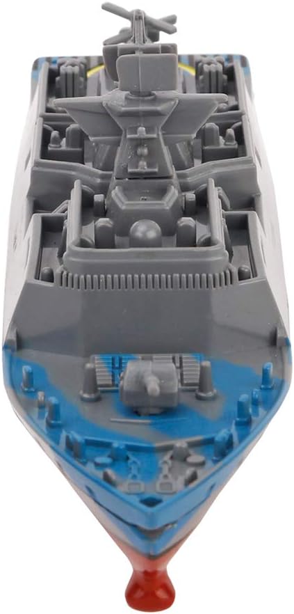 Toyvian Remote Control Warships Battleship RC Aircraft Carrier Ship Boat Model Speedboat Water Toys, Grey, 15.5 x 3.85 x 5.7cm - Image 4
