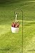 Ashman Black Shepherd Curled Hook 92 Inch, 15MM Thick, Super Strong, Rust Resistant Steel Hook Ideal for Hanging Heavy Plant Baskets, Bird Feeders, Solar Lights, Lanterns, Flower Pots (Pack of 2)thumb 2