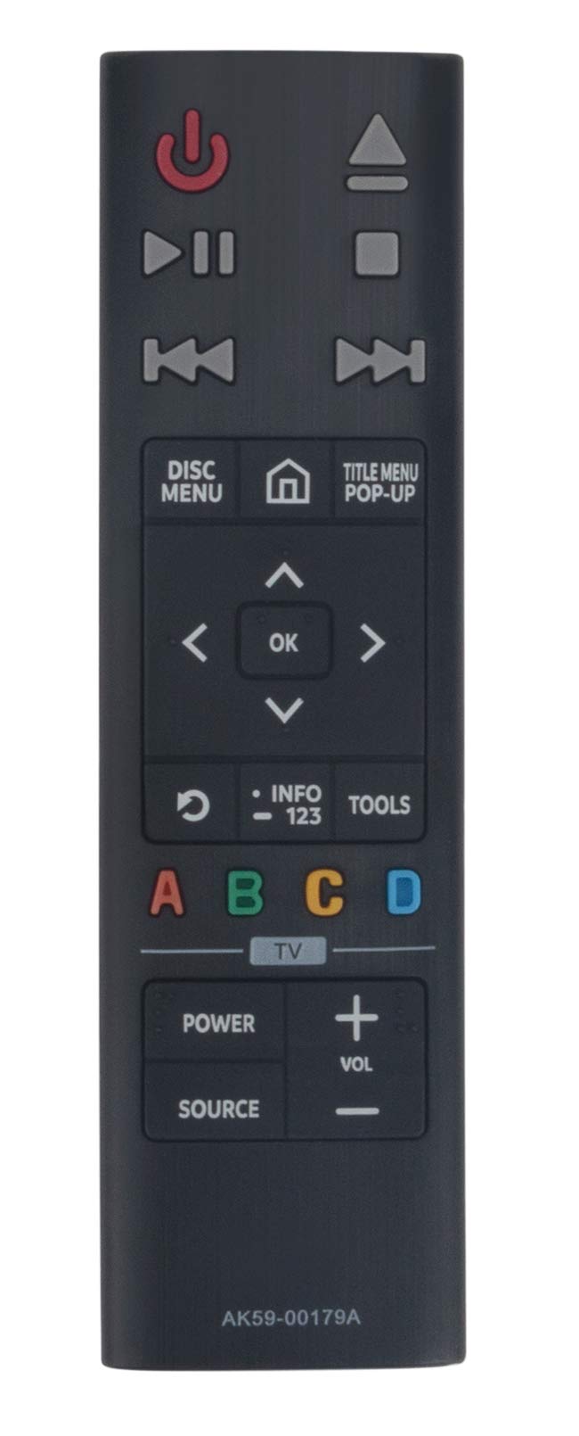 ALLIMITY AK59-00179A Remote Control Replace for Samsung Ultra HD Blu-ray Player UBD-K8500 UBD-K8500/XU UBD-K8500/ZF