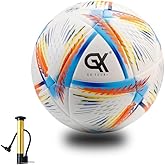 GX TOUR+ Thermo Bonded Polyurethane Soccer Ball Size 5 – Professional Grade PU Material, USA Quality Outdoor Sports, Premium Size 5 Soccer Ball for Training & Competitive Matches