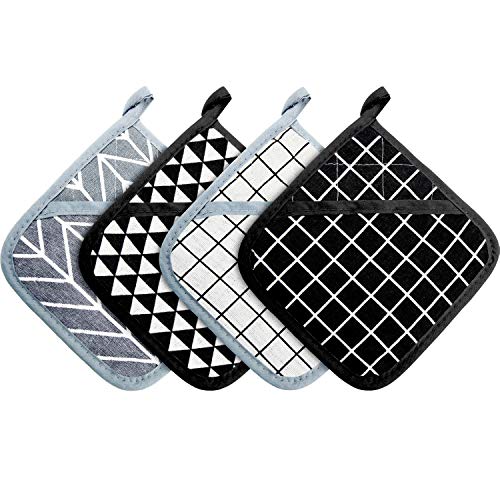 Large Pot Holders Oven Mitts Set Heat Resistant Pot Holders Square Pot