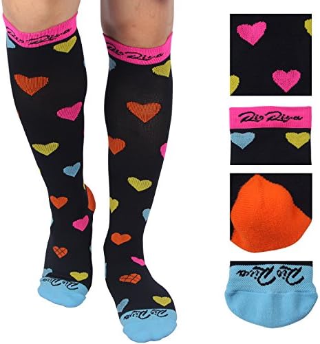 Compression Socks with Terry Reinforced Base 20-30 mmHg for Women &amp; Men Best For Running, Athletic Sports, Crossfit, Flight Travel - Suits Nurses (M: US men 7.5-9.5/ women 8-10.5/ Calf 12-15 inch)