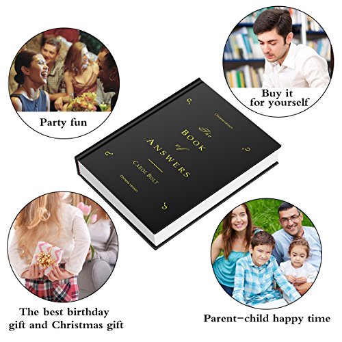 ATESSON Novelty Magic Divination Notebook of Answers Dispel Puzzles Self-Healing Tell You Answers Journal Notebook (Chinese and English Version) - Black - Thumbnail 5