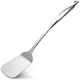 Zulay Kitchen Stainless Steel Solid Turner - 15” Large Metal Spatula for Cooking, Frying & Grilling - Durable, Heat-Resistant & Dishwasher Safe Kitchen Utensil for Everyday Use