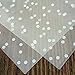 LiyuanQ Christmas Self Adhesive Candy Bag 200 PCS Cellophane Cookie Bags Self-adhesive Sealing Cellophane Bags White Polka Dot Clear Bags OPP Plastic Party Bag for Bakery, Candy (5.5 x 5.5 inches)