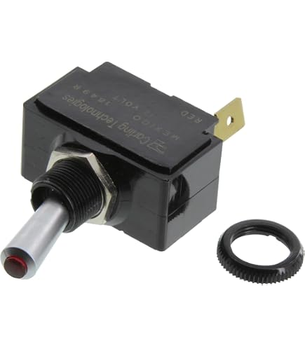 Interrupteur à Bascule Carling Technologies DPDT 20A 250V - Lot De 2 Pièces - Noir - Neuf