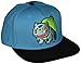 BIOWORLD Pokemon Bulbasaur Embroidered Snapback Cap Hat, Blue