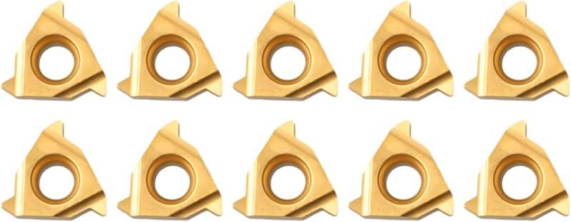 FUANA 10PCS 11ER A60 BP010 Carbide Inserts for Thread Turning Tool Boring Bar