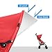 Costzon Lightweight Umbrella Baby Stroller Toddler Travel Sun Canopy with Storage Basket, (Red)