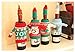 Vivian Christmas Bottle Cover Bag Knitted Wine Sweaters Cover Dress with Hat Set of 4 PCS