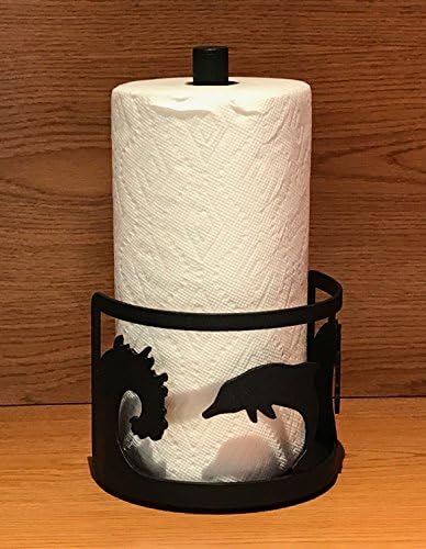 Made in USA Dolphin Themed Steel Paper Towel Rack