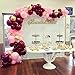 PartyWoo Pink Gold and Burgundy Balloons, 60 pcs Burgundy Balloons, Baby Pink Balloons, Gold glitter Balloons for Burgundy Bridal Shower, Burgundy and Gold Party Decorations, Burgundy Wedding Decors